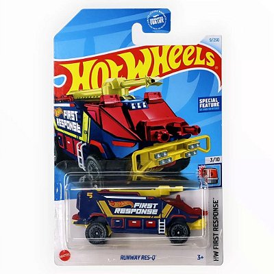 Miniatura Hot Wheels Runway Res-q HTB57 Diecast Metal Original Colecionável Autêntica Premium