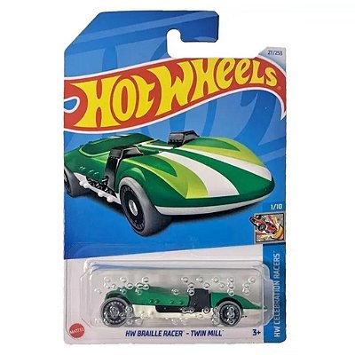 Miniatura Hot Wheels HW Braille Racer Twin Mill L. HTC99 Diecast Original Colecionável