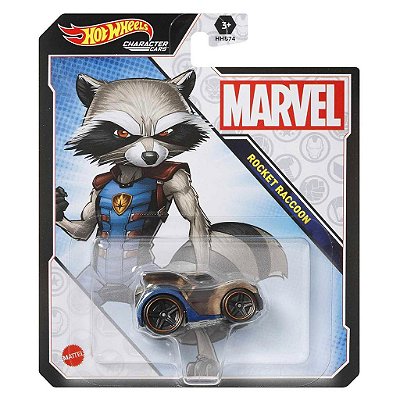 Miniatura Hot Wheels Marvel Blockbuster Rocket Raccoon Diecast Original Colecionável