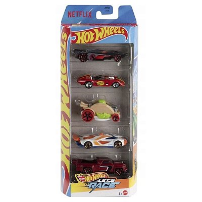 Miniatura Hot Wheels 5-Pack Let's Race JBJ79 Diecast Metal Original Colecionável Autêntica Premium