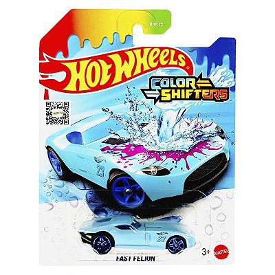 Miniatura Hot Wheels Color Fast Felion JDN35 Escala 1:64 Diecast Original Colecionável