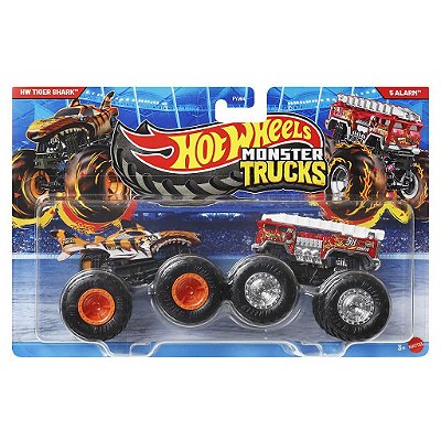 Miniatura Hot Wheels Monster Truck HW Tiger Shark JCC76 Diecast Original Colecionável