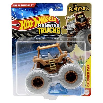 Miniatura Hot Wheels Monster Truck the Flintmobile JCF07 Diecast Original Colecionável