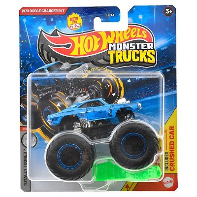 Miniatura Hot Wheels Monster Truck Dodge Charger R/t JCD93 Diecast Original Colecionável