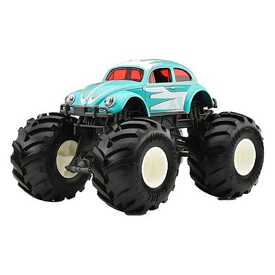 Miniatura Hot Wheels Monster Trucks Volkswagen Beetle JCC93 Escala 1:24 Diecast Metal Original