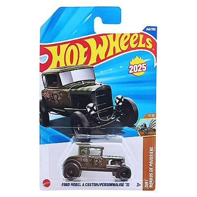 Miniatura Hot Wheels Ford Model Custom HYX92 Diecast Metal Original Colecionável Autêntica Premium
