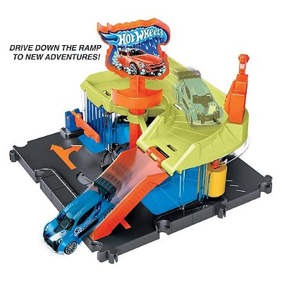 Miniatura Hot Wheels City Downtown Express Car Wash Diecast Original Colecionável