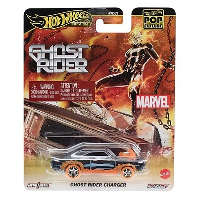 Miniatura Hot Wheels Premium Ghost Rider Charger JBL81 Diecast Original Colecionável