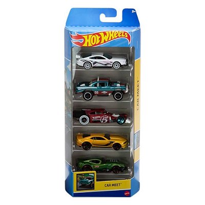 Miniatura Hot Wheels DC Comic 5-Pack Car Meet HLY78 Diecast Original Colecionável
