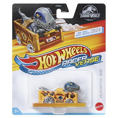 Miniatura Hot Wheels Racerverse Blue the Raptor Containment Cage Diecast Original Colecionável