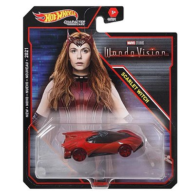 Miniatura Hot Wheels Marvel Blockbuster Scarlet Witch Diecast Original Colecionável