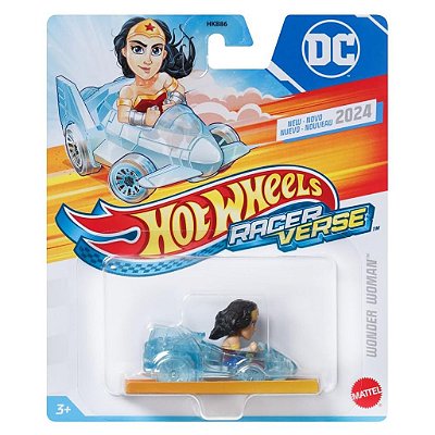 Miniatura Hot Wheels Racerverse Wonder Woman In Invisible Diecast Original Colecionável