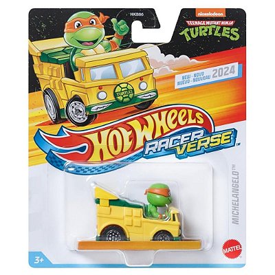 Miniatura Hot Wheels Racerverse Michelangelo In Party Wagon Diecast Original Colecionável