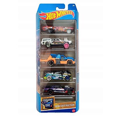 Miniatura Hot Wheels DC Comic 5-Pack Demo Destruction HLY71 Diecast Original Colecionável