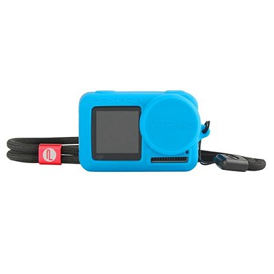 Capa de Silicone (azul) PGYTECH para DJI Osmo Action — Acessório Original Lacrado