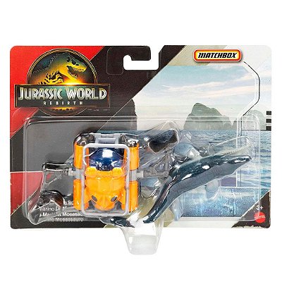 Carrinho Matchbox Jurassic World Transporters Mosasaurus Sea Sub — Original Drive Collection