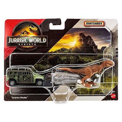 Carrinho Matchbox Jurassic World Transporters Tyranno-hauler — Original Autêntico Drive Collection