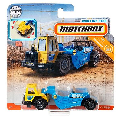 Carrinho Matchbox Working Mbx Road Scraper — Original Lacrado com Garantia Drive Collection
