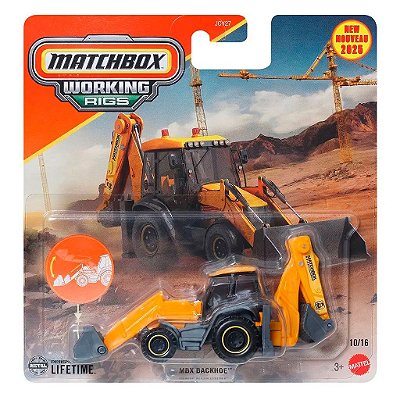 Carrinho Matchbox Working Mbx Backhoe — Original Autêntico Lacrado com Garantia Drive Collection