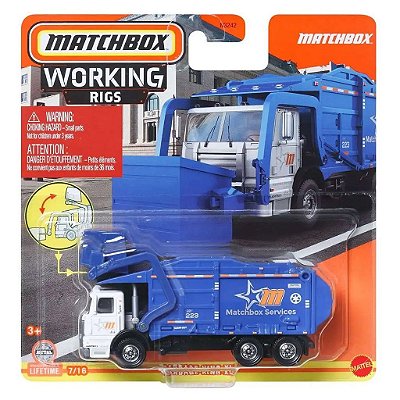 Carrinho Matchbox Working Garbage Kingg Xl — Original Lacrado com Garantia Drive Collection