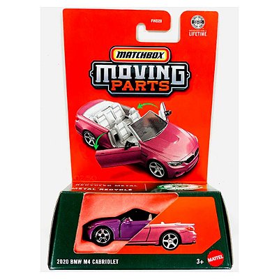 Carrinho Matchbox Moving Parts Bmw M4 Cabriolet — Original Lacrado com Garantia Drive Collection