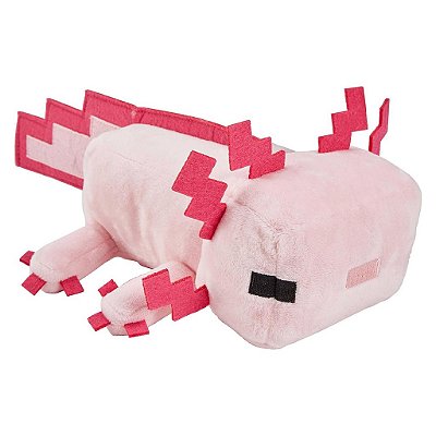 Pelúcia Mattel 8* Minecraft Basic Axolotl — Original Autêntico Lacrado com Garantia Drive Collection