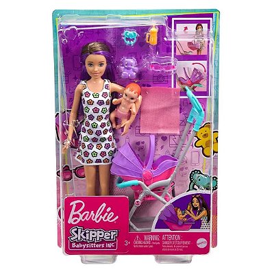 Boneca Mattel Barbie Skipper Babysitting Playset Stroller — Original Autêntico Drive Collection