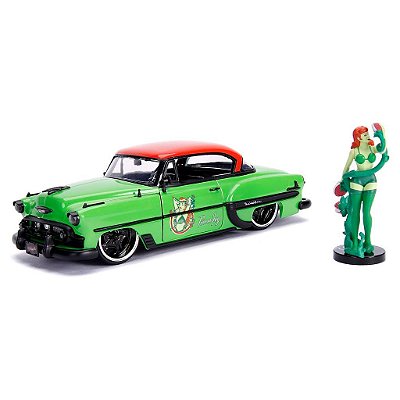 Miniatura Jada Toys 1:24 DC Bombshells Hera Venenosa Chevy Bel Air