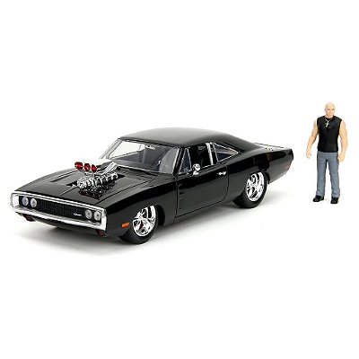 Miniatura Jada Toys 1:24 Fast & Furious Dom's Dodge Charger R/T Preto