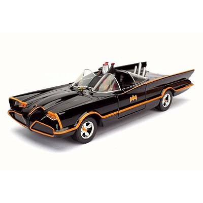 Jada Toys 1:24 Classic TV Series Batmobile com batman — Original Autêntico Drive Collection