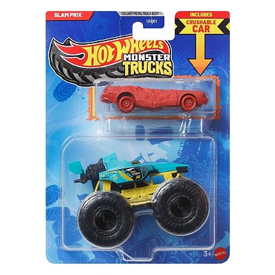 Hot Wheels Monster Truck Plus Carrinho Slam Prix — Original Lacrado com Garantia Drive Collection