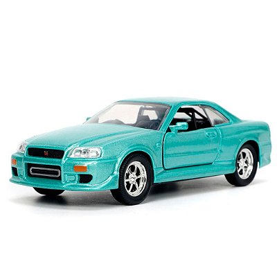 Jada Toys 1:32 Fast & Furious Brian's Nissan Skyline GT-R R34 — Original Autêntico Drive Collection