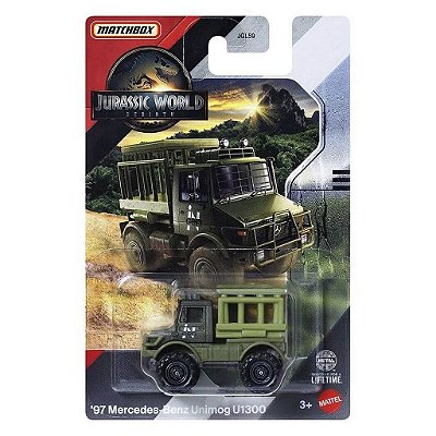 Matchbox Jurassic World Mercedes Benz Inimog — Original Lacrado com Garantia Drive Collection