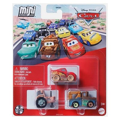 Mattel Mini Racers Disney Pixar 3-Pack — Original Autêntico Lacrado com Garantia Drive Collection