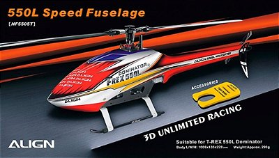 Peça Align T-Rex 550L Fuselagem Vermelho