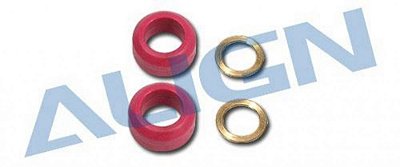 Peça Align T-Rex 550E Amortecedor Rubber/Vermelho 60°