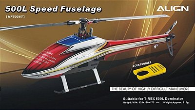 Peça Align T-Rex 500L Fuselagem Vermelho