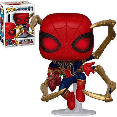 Boneco Funko Pop! Avengers: Endgame - Iron Spider with Nano Gauntlet #574