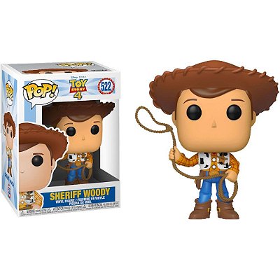 Boneco Funko Pop! Toy Story 4 - Sheriff Woody #522