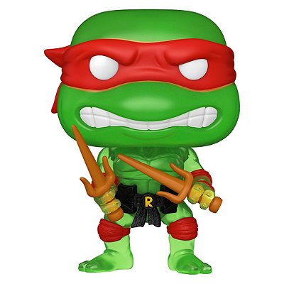Boneco Funko Pop! Teenage Mutant Ninja Turtles - Raphael (Translucent Green) #1703 (Exclusive)