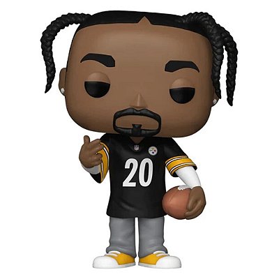 Boneco Funko Pop! Rocks Snoop Dogg - Snoop Dogg (Steelers Jersey Black) #304 (Exclusive)