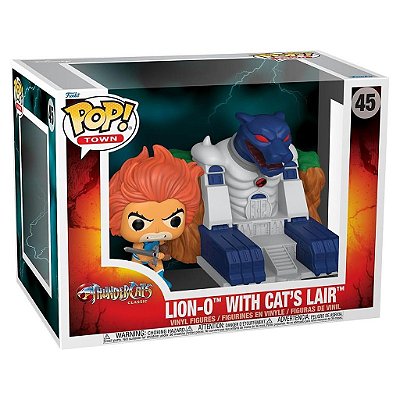 Boneco Funko Pop! Town ThunderCats Classic - Lion-O with Cat's Lair #45
