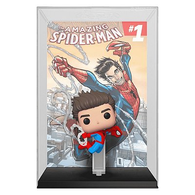 Boneco Funko Pop! Comic Covers The Amazing Spider-Man - Spider-Man (Amazing Spider-Man Vol. 1: Parker Luck) #48