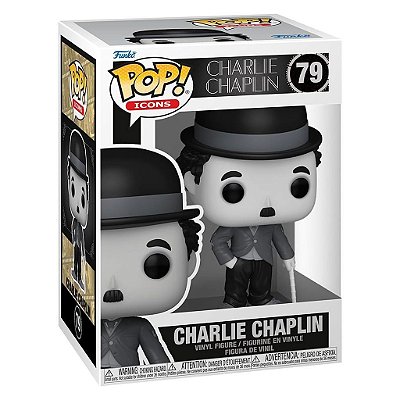 Boneco Funko Pop! Icons Charlie Chaplin #79