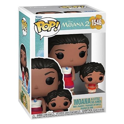Boneco Funko Pop! Moana 2 - Moana & Little Sis Simea #1546