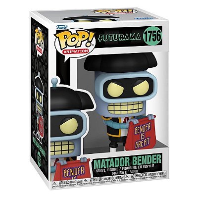 Boneco Funko Pop! Futurama - Bender (Matador) #1756