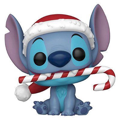 Boneco Funko Pop! Lilo & Stitch Holiday - Stitch with Candy Cane #1502