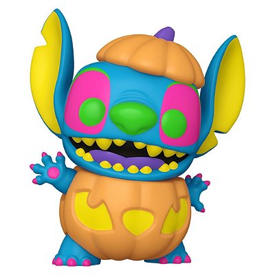 Boneco Funko Pop! Lilo & Stitch - Pumpkin Stitch (Black Light) #1498 (Exclusive)