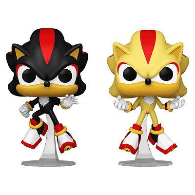 Boneco Funko Pop! Sonic the Hedgehog - Shadow & Super Shadow 2-Pack