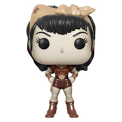 Boneco Funko Pop! DC Comics Bombshells - Wonder Woman #167 (Chase)